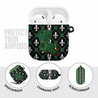 Louisiana USA Symbols Pattern Christmas AirPods Case Xmas Holiday Patterns - Wonder Print Shop