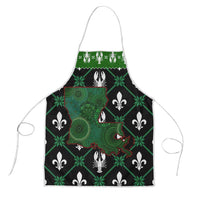 Louisiana USA Symbols Pattern Christmas Apron Xmas Holiday Patterns - Wonder Print Shop