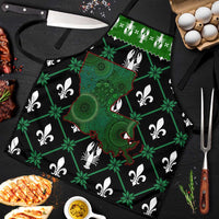Louisiana USA Symbols Pattern Christmas Apron Xmas Holiday Patterns - Wonder Print Shop