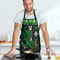 Louisiana USA Symbols Pattern Christmas Apron Xmas Holiday Patterns - Wonder Print Shop