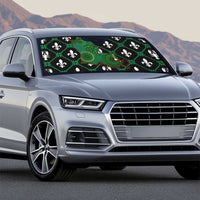 Louisiana USA Symbols Pattern Christmas Auto Sun Shade Xmas Holiday Patterns - Wonder Print Shop