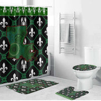 Louisiana USA Symbols Pattern Christmas Bathroom Set Xmas Holiday Patterns - Wonder Print Shop