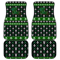 Louisiana USA Symbols Pattern Christmas Car Mats Xmas Holiday Patterns - Wonder Print Shop