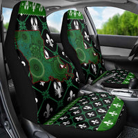 Louisiana USA Symbols Pattern Christmas Car Seat Cover Xmas Holiday Patterns - Wonder Print Shop