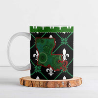 Louisiana USA Symbols Pattern Christmas Ceramic Mug Xmas Holiday Patterns - Wonder Print Shop