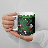 Louisiana USA Symbols Pattern Christmas Ceramic Mug Xmas Holiday Patterns - Wonder Print Shop