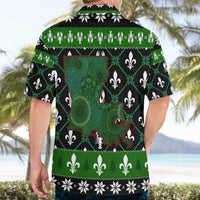 Louisiana USA Symbols Pattern Christmas Hawaiian Shirt Xmas Holiday Patterns - Wonder Print Shop