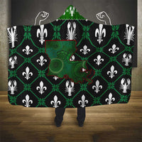 Louisiana USA Symbols Pattern Christmas Hooded Blanket Xmas Holiday Patterns - Wonder Print Shop