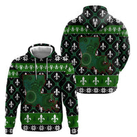Louisiana USA Symbols Pattern Christmas Hoodie Xmas Holiday Patterns - Wonder Print Shop