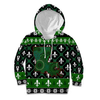 Louisiana USA Symbols Pattern Christmas Kid Hoodie Xmas Holiday Patterns - Wonder Print Shop