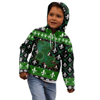 Louisiana USA Symbols Pattern Christmas Kid Hoodie Xmas Holiday Patterns - Wonder Print Shop