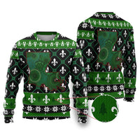 Louisiana USA Symbols Pattern Christmas Ugly Christmas Sweater Xmas Holiday Patterns - Wonder Print Shop