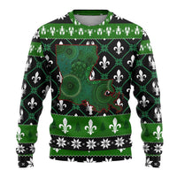 Louisiana USA Symbols Pattern Christmas Ugly Christmas Sweater Xmas Holiday Patterns - Wonder Print Shop