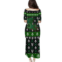 Louisiana USA Symbols Pattern Christmas Puletasi Xmas Holiday Patterns - Wonder Print Shop