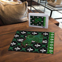 Louisiana USA Symbols Pattern Christmas Puzzle Xmas Holiday Patterns - Wonder Print Shop