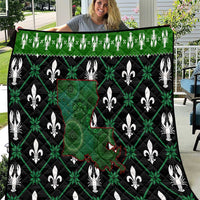 Louisiana USA Symbols Pattern Christmas Quilt Xmas Holiday Patterns - Wonder Print Shop