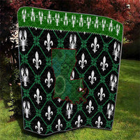 Louisiana USA Symbols Pattern Christmas Quilt Xmas Holiday Patterns - Wonder Print Shop