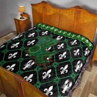 Louisiana USA Symbols Pattern Christmas Quilt Xmas Holiday Patterns - Wonder Print Shop