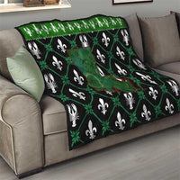 Louisiana USA Symbols Pattern Christmas Quilt Xmas Holiday Patterns - Wonder Print Shop