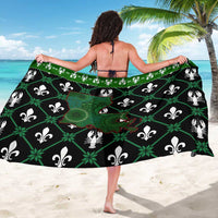 Louisiana USA Symbols Pattern Christmas Sarong Xmas Holiday Patterns - Wonder Print Shop