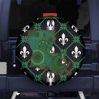 Louisiana USA Symbols Pattern Christmas Spare Tire Cover Xmas Holiday Patterns - Wonder Print Shop