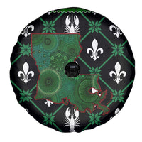 Louisiana USA Symbols Pattern Christmas Spare Tire Cover Xmas Holiday Patterns - Wonder Print Shop