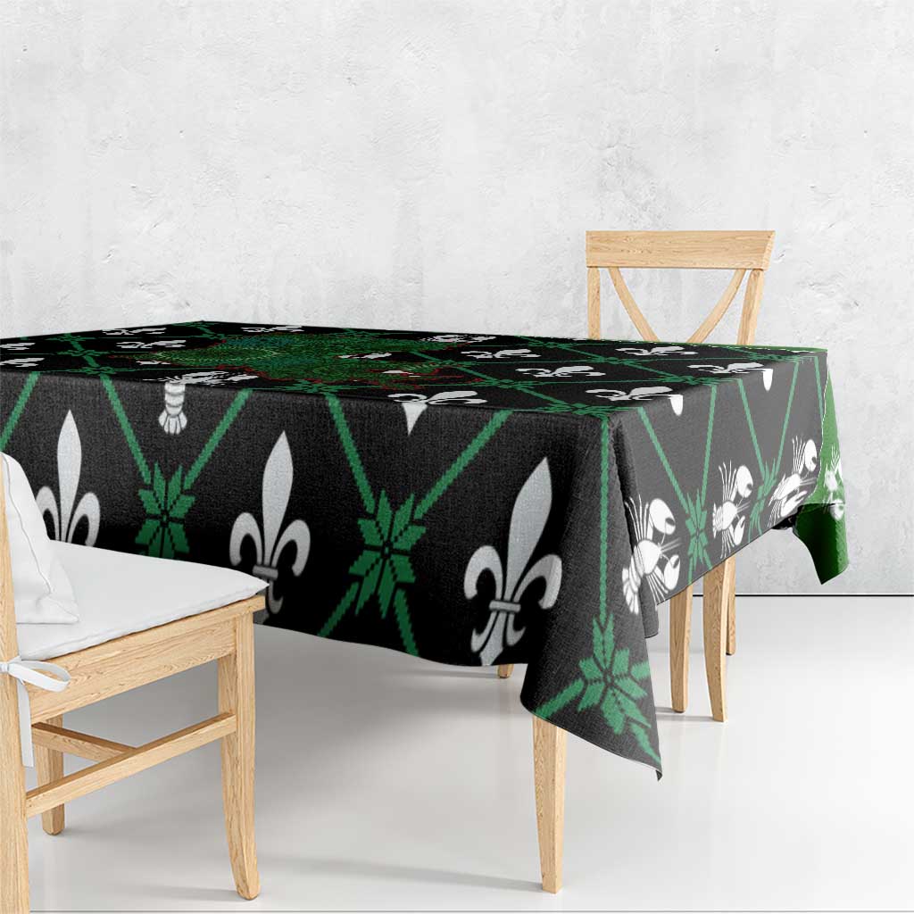 Louisiana USA Symbols Pattern Christmas Tablecloth Xmas Holiday Patterns - Wonder Print Shop