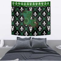 Louisiana USA Symbols Pattern Christmas Tapestry Xmas Holiday Patterns - Wonder Print Shop