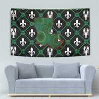 Louisiana USA Symbols Pattern Christmas Tapestry Xmas Holiday Patterns - Wonder Print Shop