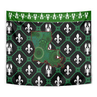 Louisiana USA Symbols Pattern Christmas Tapestry Xmas Holiday Patterns - Wonder Print Shop