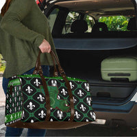 Louisiana USA Symbols Pattern Christmas Travel Bag Xmas Holiday Patterns - Wonder Print Shop