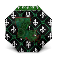 Louisiana USA Symbols Pattern Christmas Umbrella Xmas Holiday Patterns - Wonder Print Shop