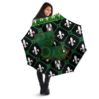 Louisiana USA Symbols Pattern Christmas Umbrella Xmas Holiday Patterns - Wonder Print Shop