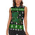 Louisiana USA Symbols Pattern Christmas Women Sleeveless Polo Shirt Xmas Holiday Patterns - Wonder Print Shop