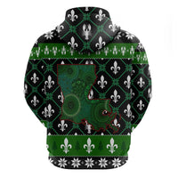 Louisiana USA Symbols Pattern Christmas Zip Hoodie Xmas Holiday Patterns - Wonder Print Shop