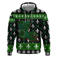 Louisiana USA Symbols Pattern Christmas Zip Hoodie Xmas Holiday Patterns - Wonder Print Shop