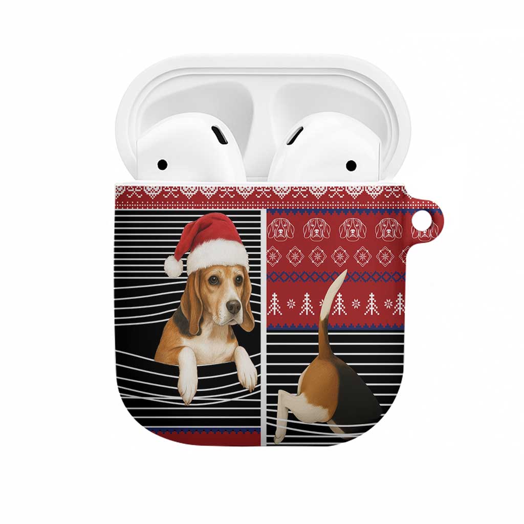 Lovely Beagle Christmas AirPods Case Xmas Holiday Patterns - Wonder Print Shop