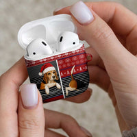 Lovely Beagle Christmas AirPods Case Xmas Holiday Patterns - Wonder Print Shop