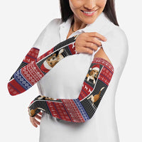 Lovely Beagle Christmas Arm Sleeves Xmas Holiday Patterns - Wonder Print Shop