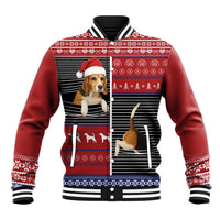 Lovely Beagle Christmas Baseball Jacket Xmas Holiday Patterns - Wonder Print Shop