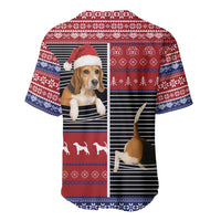 Lovely Beagle Christmas Baseball Jersey Xmas Holiday Patterns - Wonder Print Shop