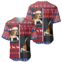 Lovely Beagle Christmas Baseball Jersey Xmas Holiday Patterns - Wonder Print Shop