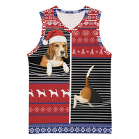 Lovely Beagle Christmas Basketball Jersey Xmas Holiday Patterns - Wonder Print Shop