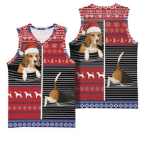 Lovely Beagle Christmas Basketball Jersey Xmas Holiday Patterns - Wonder Print Shop