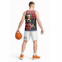 Lovely Beagle Christmas Basketball Jersey Xmas Holiday Patterns - Wonder Print Shop