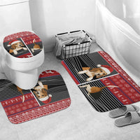 Lovely Beagle Christmas Bathroom Set Xmas Holiday Patterns - Wonder Print Shop