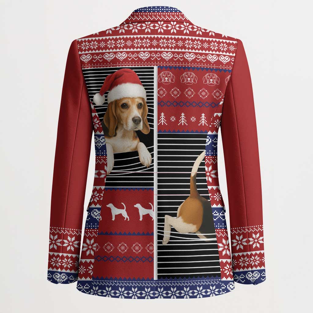 Lovely Beagle Christmas Blazer Xmas Holiday Patterns - Wonder Print Shop
