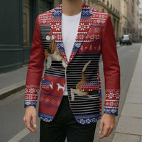 Lovely Beagle Christmas Blazer Xmas Holiday Patterns - Wonder Print Shop