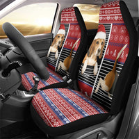 Lovely Beagle Christmas Car Seat Cover Xmas Holiday Patterns - Wonder Print Shop
