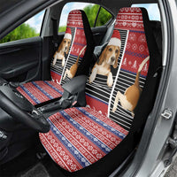 Lovely Beagle Christmas Car Seat Cover Xmas Holiday Patterns - Wonder Print Shop